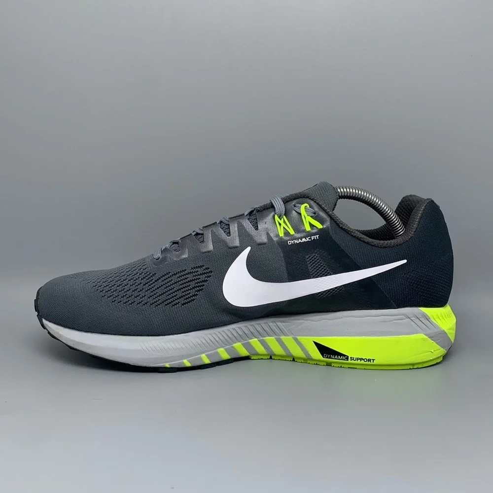 Nike Air‎ Zoom Structure 21 Gray Volt Running Shoes 904700-007 Men’s Sz 10